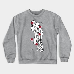 Cricket Bowler Target Practice 2 Cricket Fan Crewneck Sweatshirt